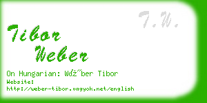 tibor weber business card